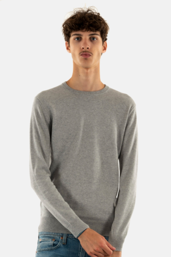 Pull hiver superdry essential 7tt fog grey marl