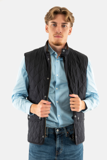 Gilets ss manche barbour new lowerdale ny71 navy