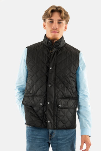 Gilets ss manche barbour new lowerdale bk11 black