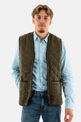 Gilets ss manche barbour polarquilt waistcoat ol91 olive