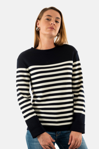 Pull hiver saint james ecrins kh navy/écume