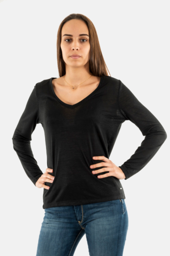 Tee shirt manches longues sun valley phayao 9999 noir