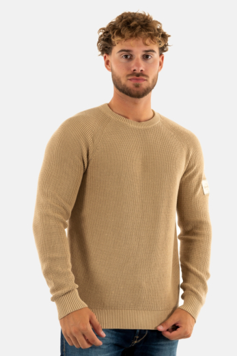 Sweat calvin klein jeans badge easy pf2 travertine