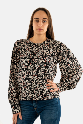 Tee shirt manches longues grace & mila nimes_22648 noir