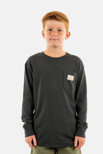 Tee shirts manches longues levi's® organic patch pocket g4o pirate black