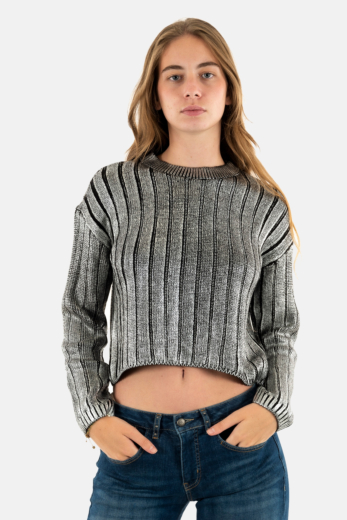 Pull hiver only kama black silver foil