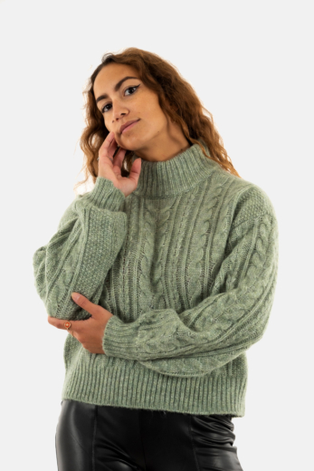 Pull hiver only lida hedge green melange