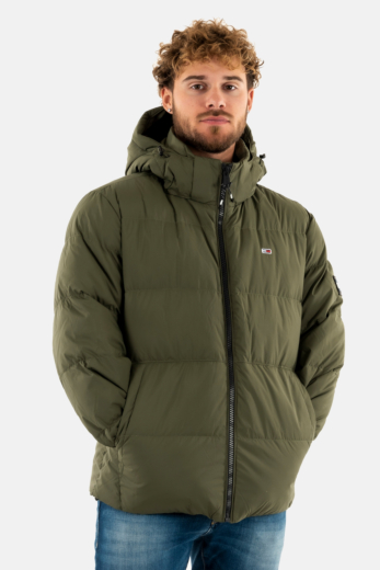 Doudounes tommy jeans essentials down m12 fatigue green