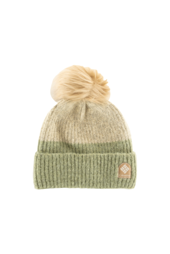 Bonnets columbia winter blur pom pom 348 safari, chalk