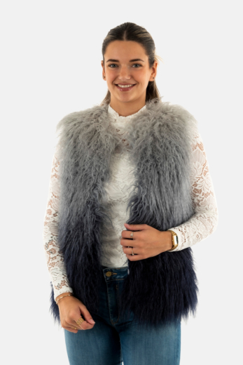 Gilets sans manche guess jeans cristina fb7l grey blue degrade
