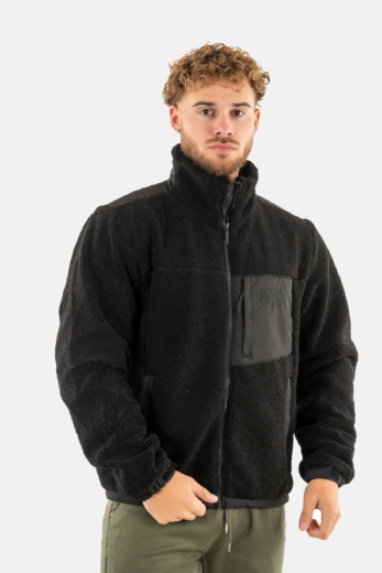 Blousons et vestes superdry relaxed fleece 02a black