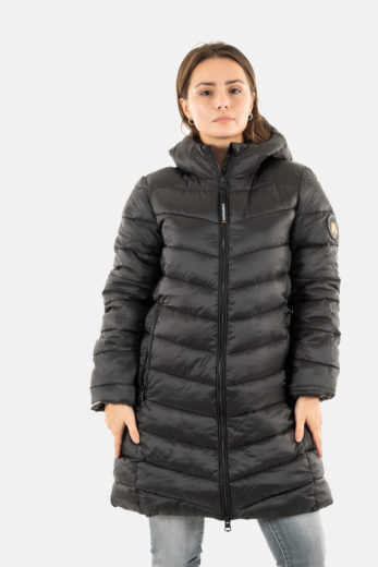 Doudounes superdry hooded fuji mid padded 02a black