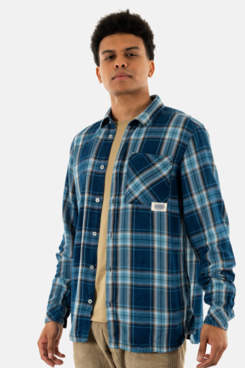 Chemise kaporal bahri indigo