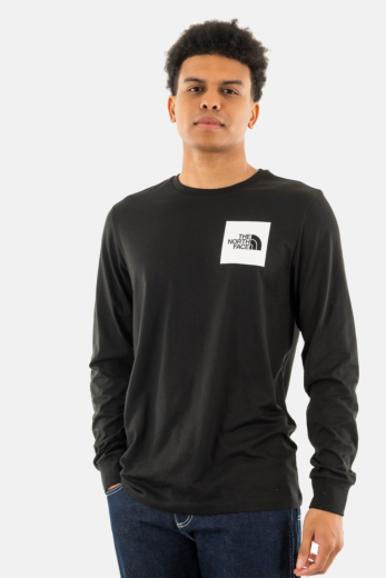 Tee shirt manches longues the north face l/s fine jk31 tnf black