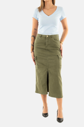 Jupe lola casademunt lf2408008 060 kaki