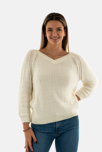 Pull hiver morgan 242-mreve ivoire