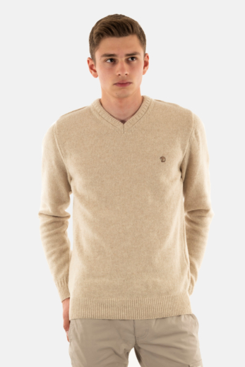 Pull hiver Benson & Cherry fed beige