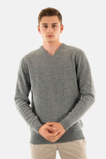 Pull hiver Benson & Cherry fed gris