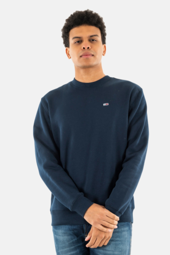 Sweat tommy jeans reg s flag crew c1g dark night navy