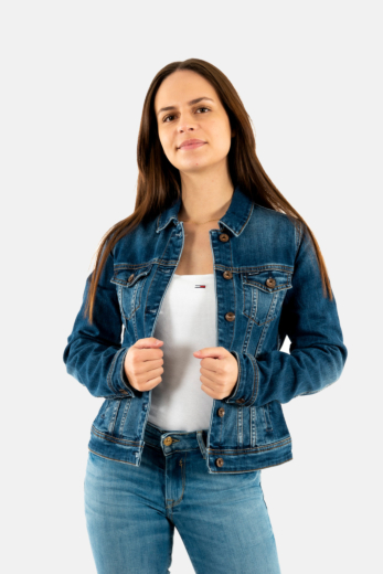 Blousons jeans salsa orange blusãƒo denim bãsico 8504