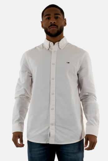 Chemise tommy jeans reg oxford ybl ecru
