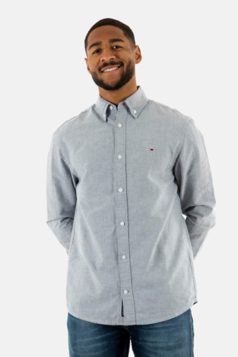 Chemise tommy jeans reg oxford c1g dark night navy