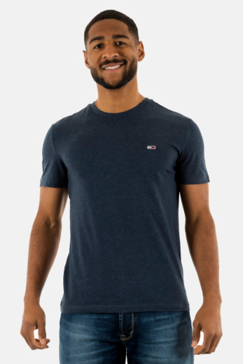 Tee shirt tommy jeans xslim jaspe c1g dark night navy htr