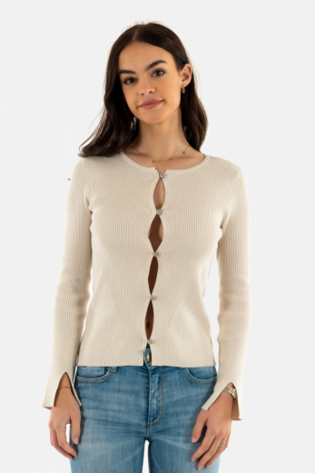 Gilets cardigans guess jeans w5rr17 g9l9 muted stone