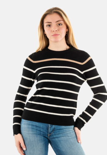 Pull leger only tita black toasted coco glitter/ecru mel