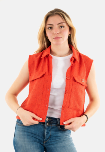 Gilets sans manche Le Temps Des Cerises arley 4245 poppy red