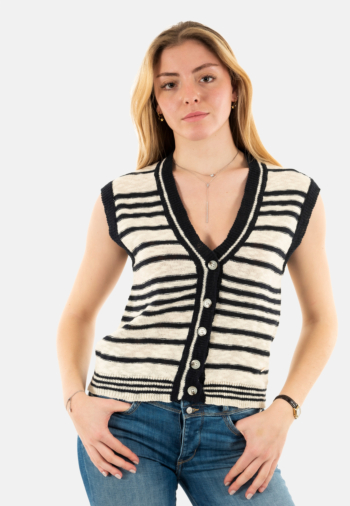 Gilets cardigans la petite etoile meera 25 marine