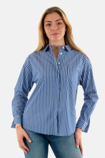 Chemisier la petite etoile clony 20 bleu/ecru