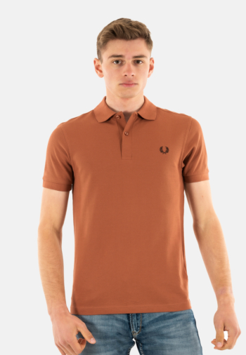 Polos fred perry plain y52 cinnamon/crbrick