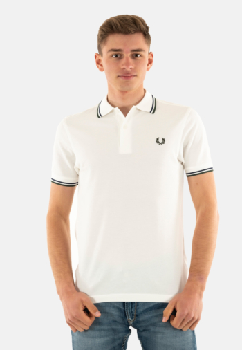 Polos fred perry mm3600 y23 swhit/tnsbl/crtg