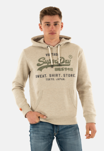 Sweat superdry vl heritage relaxed 2bh pelican beige marl