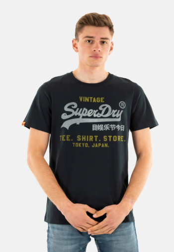 Tee shirt superdry vl heritage relaxed 98t eclipse navy