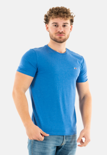 Tee shirt tommy jeans xslim jaspe c6e tempo blue htr