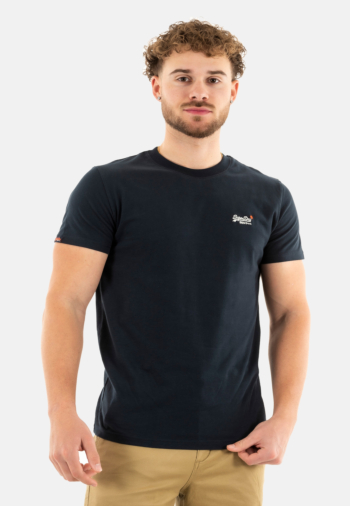 Tee shirt superdry essential contrast emb 98t eclipse navy