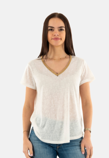 Tee shirt molly bracken t427dp ecru