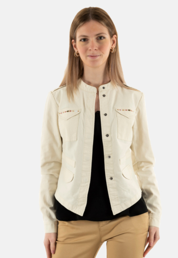 Blousons et vestes only austin birch w multi color emb