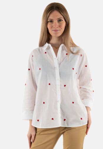 Chemisier only new lina grace bright white heart