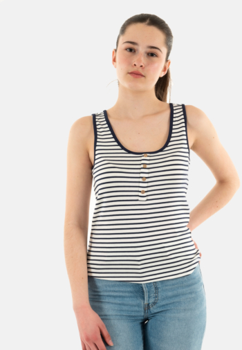 Debardeurs only devin cloud dancer navy blazer