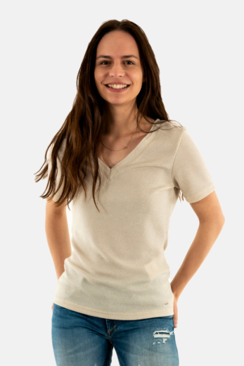 Tee shirt morgan 212-diwi ivoire