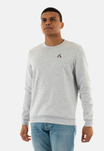 Sweat le coq sportif ess crew n°2 m gris chiné clair