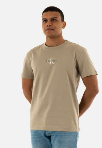 Tee shirt calvin klein jeans monologo pah aluminum
