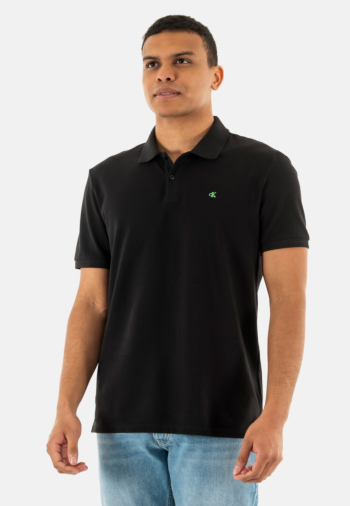 Polos calvin klein jeans ss monogram pique ub1 black
