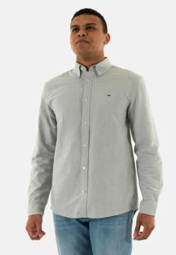 Chemise tommy jeans reg oxford mr6 aruba green