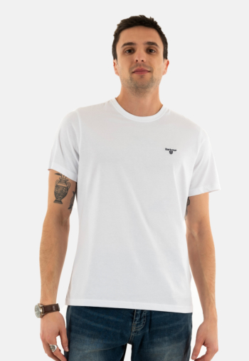 Tee shirt barbour mts0331 wh11 white