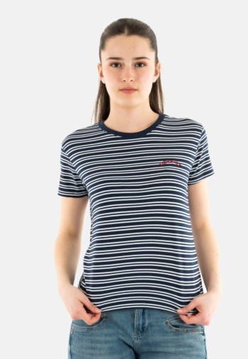 Tee shirt superdry essential logo str fitted 2jl richest navy stripe