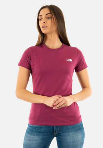 Tee shirt the north face ss sd slim 6eo cyber berry